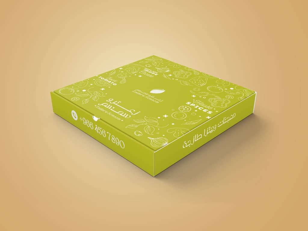 تصميم ورق تغليف معجنات مطعم زعتر وسمسم